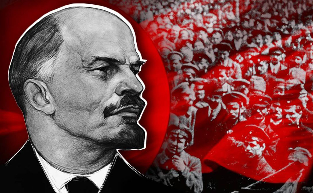 Сталин в октябрьской революции. Ленин 1917.