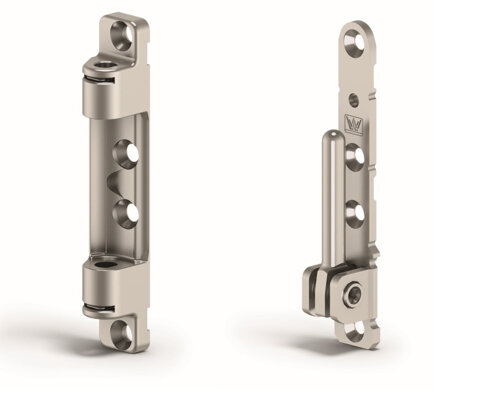 Верхняя петля на раме	Нижняя петля на раме Weidtmann W100: