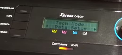 В ходим в "Tech Mode" (техническое меню) и нажимаем кнопку "ОК"