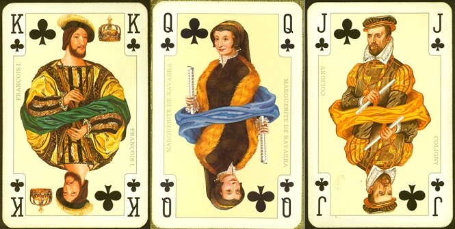 Колода "France Royale" фирмы Piatnik, трефы (из коллекции автора)