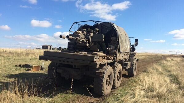 Зенитная установка ЗУ-23-2. © РИА Новости / Виктор Званцев