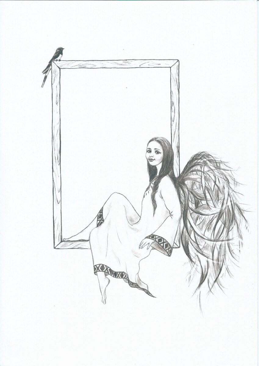 Рисунок, созданный для обложки моей книги. Иллюстратор - Мария Романова. Изображение предоставлено Марией Романовой автору канала