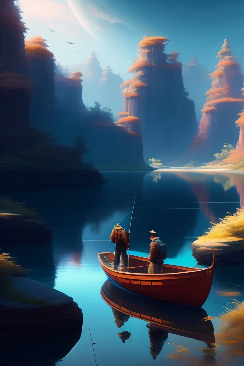 Давным-давно жил-был друг по имени Джек, который любил рыбачить. Однажды Джек пригласил своего друга, которого мы назовем Томом, отправиться с ним на рыбалку. Том никогда раньше не рыбачил, но ему не терпелось попробовать что-то новое. 
Они собрали свое снаряжение и направились к озеру, горя желанием забросить удочки и посмотреть, что они смогут поймать. Джек показал Тому, как насаживать наживку на крючок и забрасывать леску, и вскоре они оба устроились поудобнее и ждали поклевки.

Сидя на берегу, они разговаривали и смеялись, наслаждаясь обществом друг друга и спокойствием озера. Том был поражен тем, насколько расслабляющей была рыбалка, и почувствовал, что начинает расслабляться.

В этот момент Том почувствовал, как кто-то дернул его за леску. Он быстро смотал леску и, к своему удивлению, поймал крупную рыбу. Джек подбадривал его, пока он доставлял рыбу на берег. Как только они благополучно вытащили рыбу, они сфотографировали ее и выпустили обратно в воду.

Остаток дня был наполнен еще большим смехом и волнением, так как они поймали еще несколько рыб и наслаждались прекрасным пейзажем. К концу дня Том увлекся рыбалкой и не мог дождаться, когда отправится снова.

