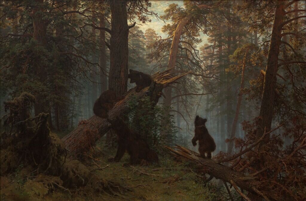 Шишкин И. Утро в сосновом лесу. Источник: https://my.tretyakov.ru