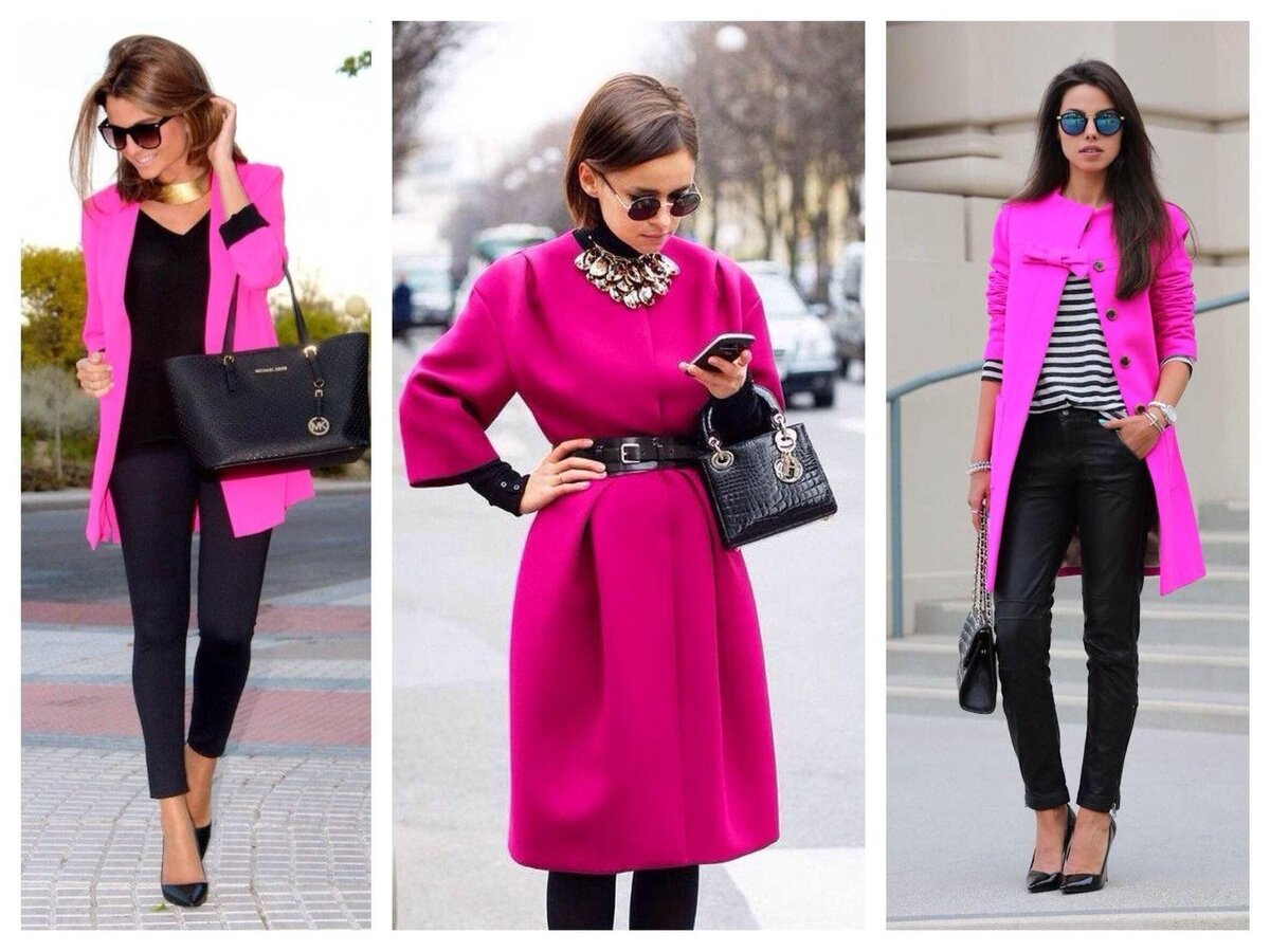 Color fucsia en ropa - combinación, apariencia, foto 2019-2020 Модные стили, Оде