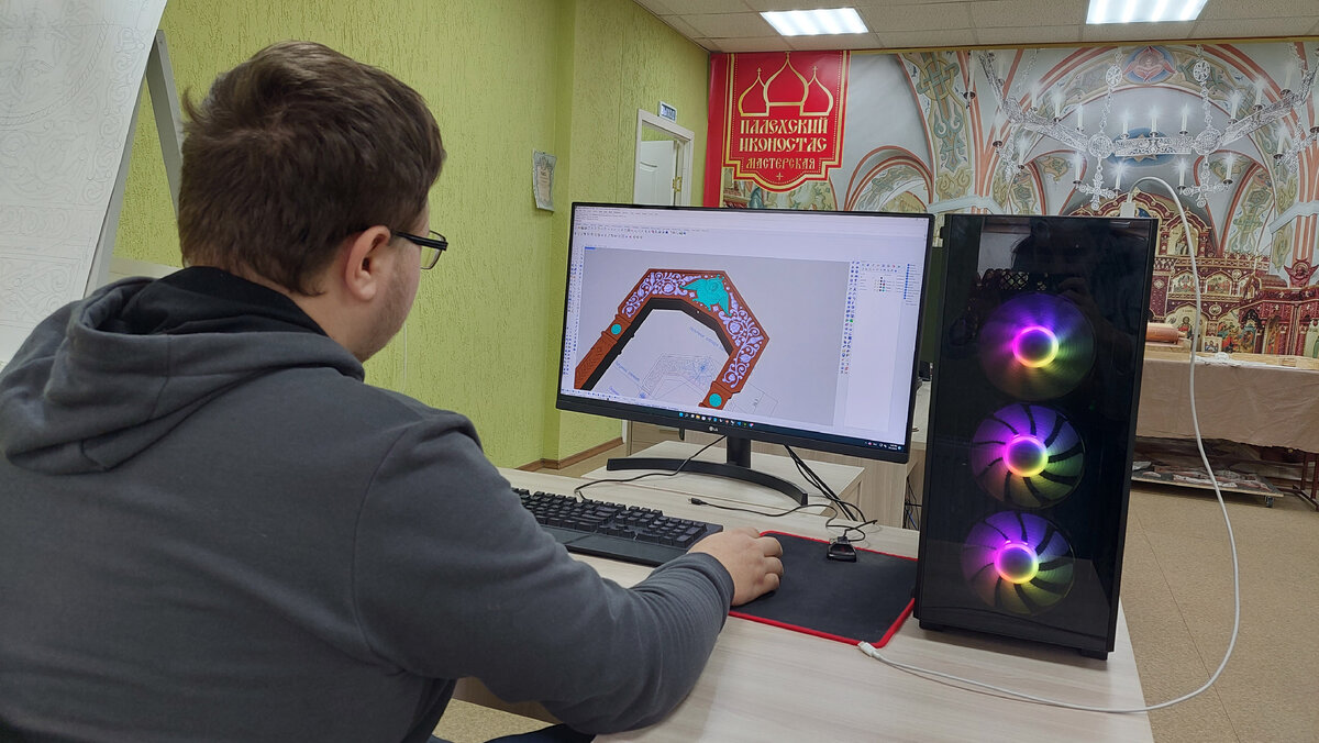 3D-моделлер Мастерской "Палехский Иконостас" Дмитрий Широков