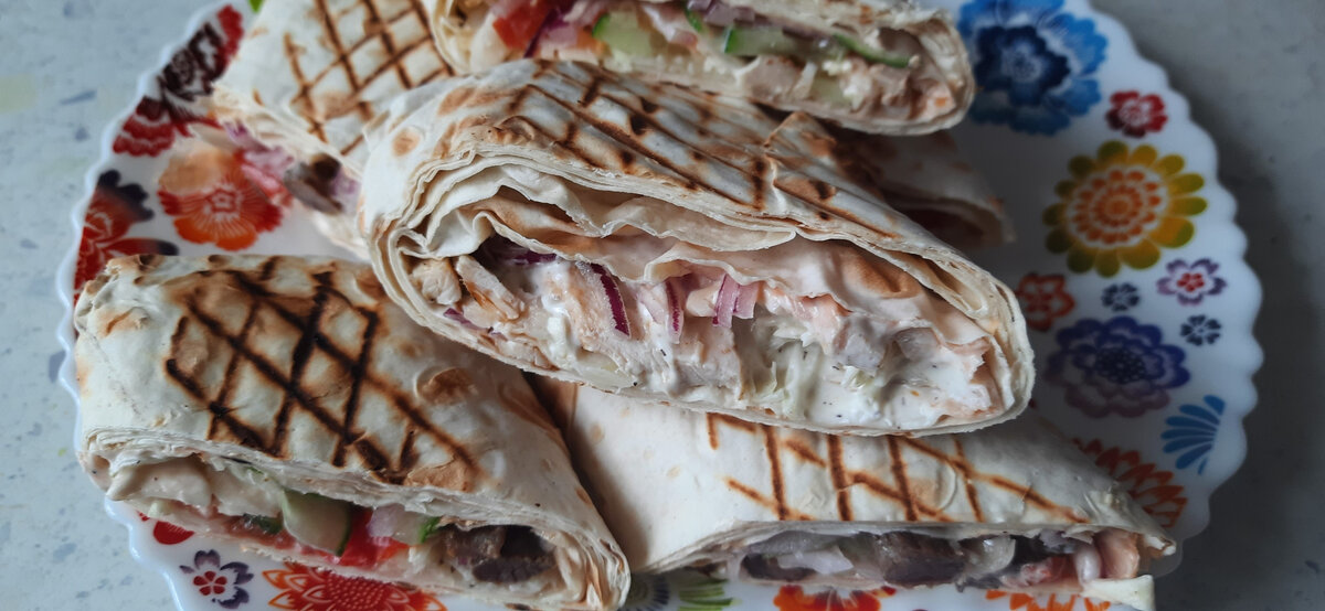 Шаурма в разрезе