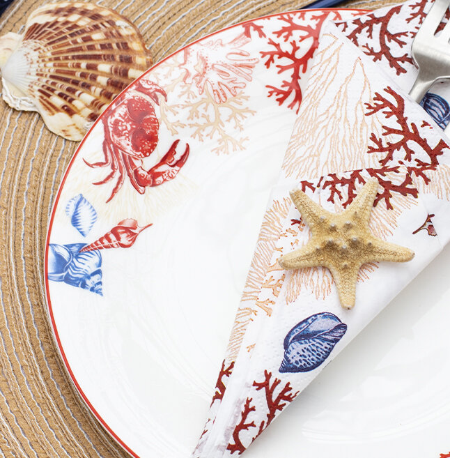 Блюдо из коллекции Кораллы - Аура Богемии 