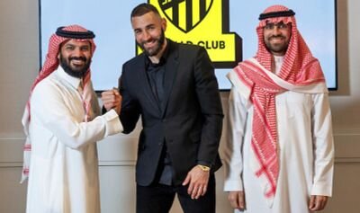 Саудовский клуб "Аль - Иттихад" во вторник объявил о подписании контракта с мировой звездой - Каримом Бензема.-2