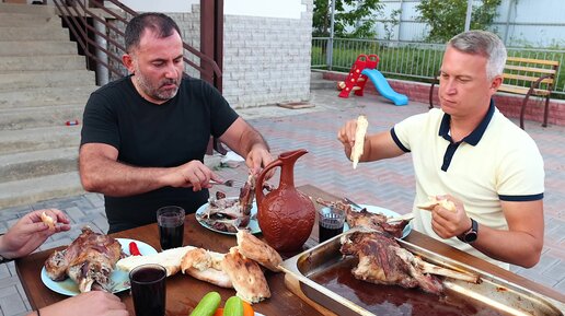 БАРАНИНА в ВИНЕ, ЗАПЕЧЕННАЯ в в ДЕРЕВЕНСКОЙ ПЕЧИ