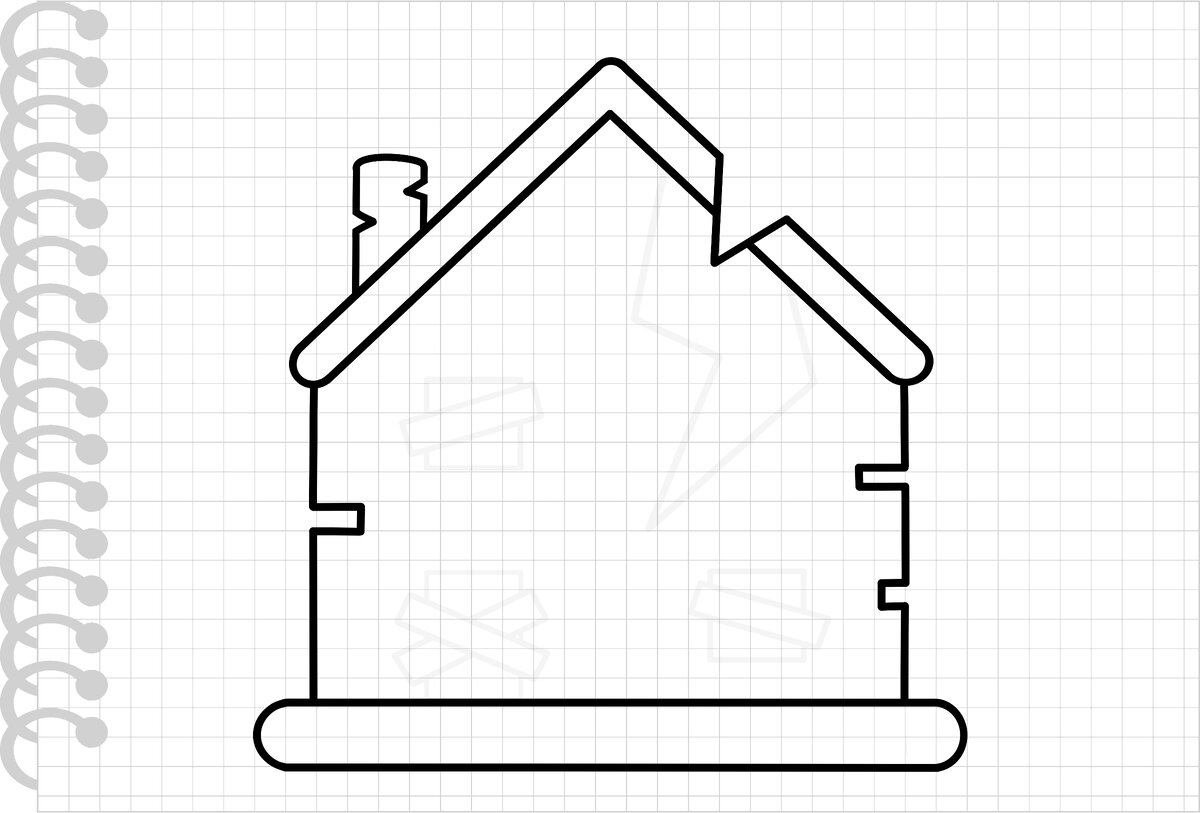 Как нарисовать разрушенный дом. Простой рисунок | Senerin & Viv | Дзен