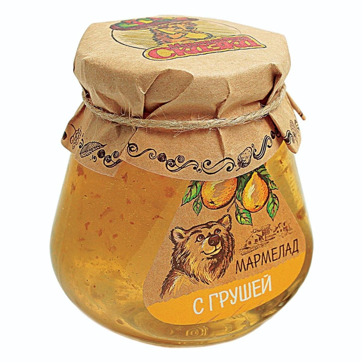 Мармеладная сказка с грушей в баночке