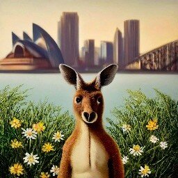 Иллюстрация Австралия, кенгуру