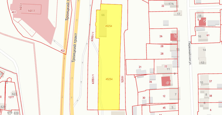    Участок площадью 11 тысяч 195 квадратных метров предназначен под деловое управление и ремонт автомобилей