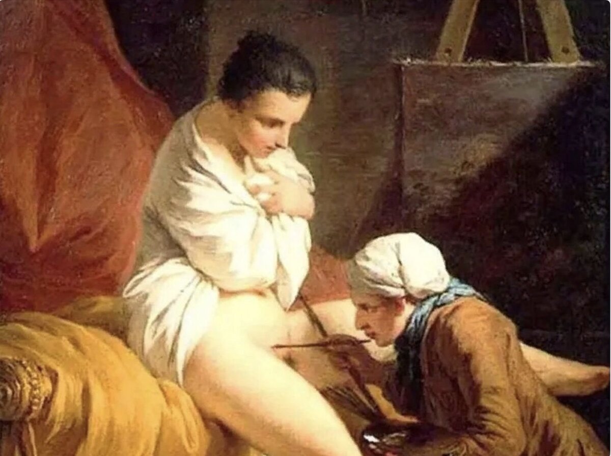 Картина “Навьюченное седло”, художник Пьер Сюблейра 1732 