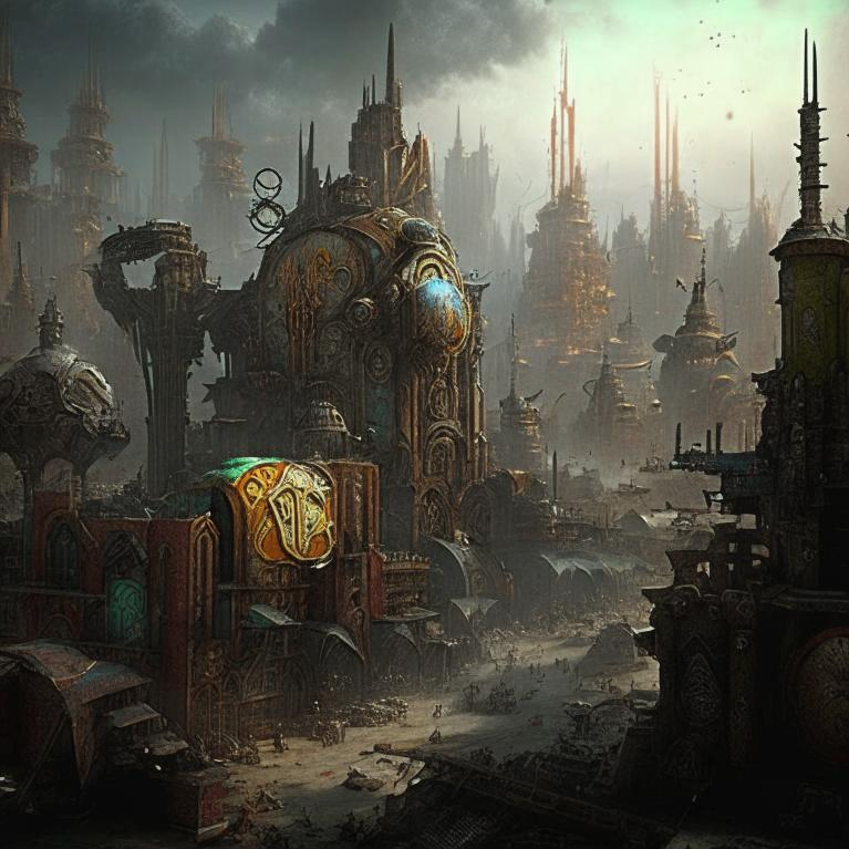 Мир Вархаммера с точки зрения нейросети Кандинский