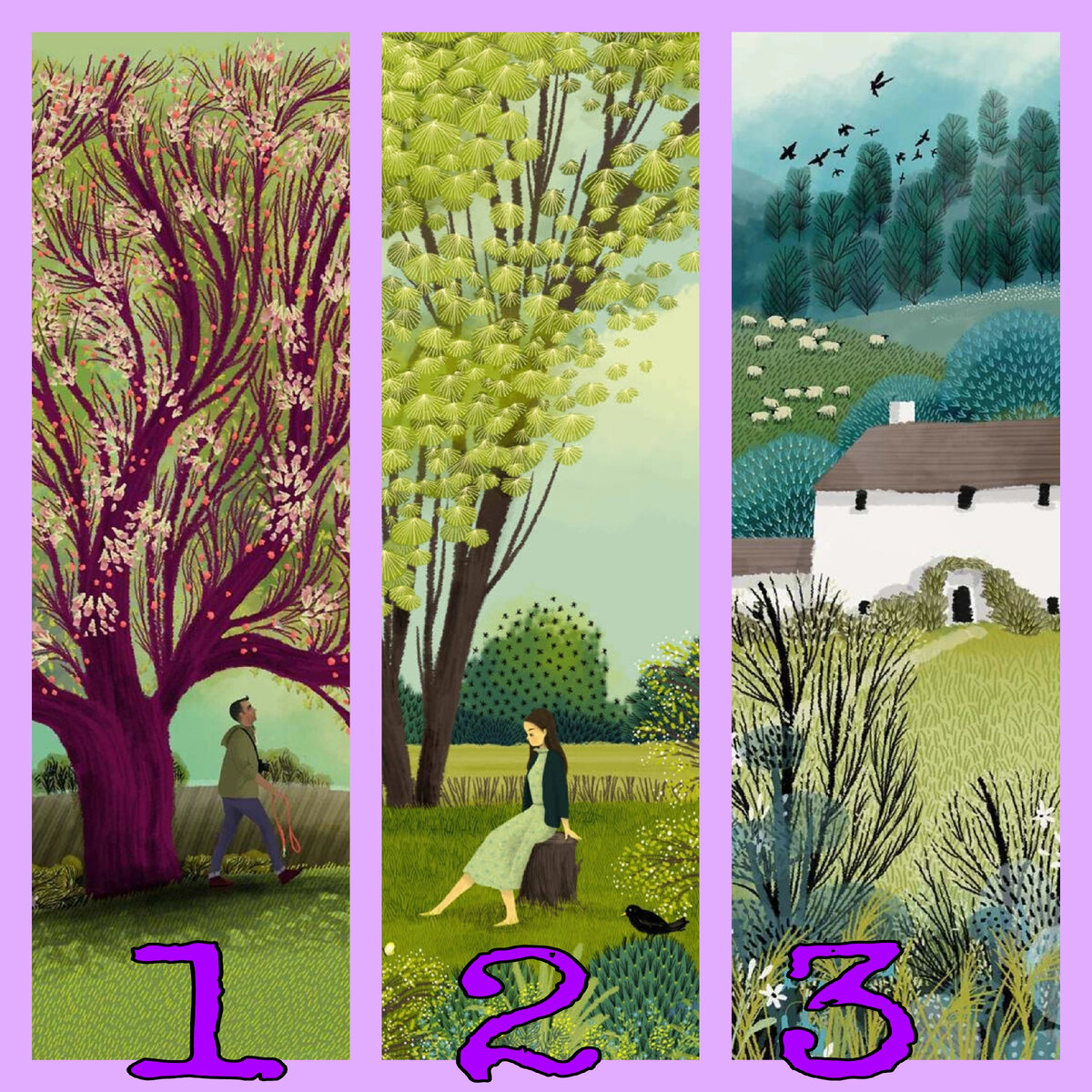 Выбирайте фрагмент-иллюстрацию. Автор картин Jane Newland