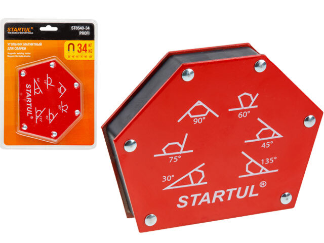 Угольник магнитный для сварки 34кг STARTUL PROFI
