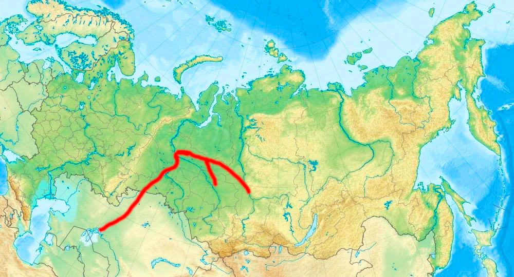 Сибирь на карте Евразии. Течение рек в Евразии. Река Обь на карте Евразии. Поворот сибирских рек карта.