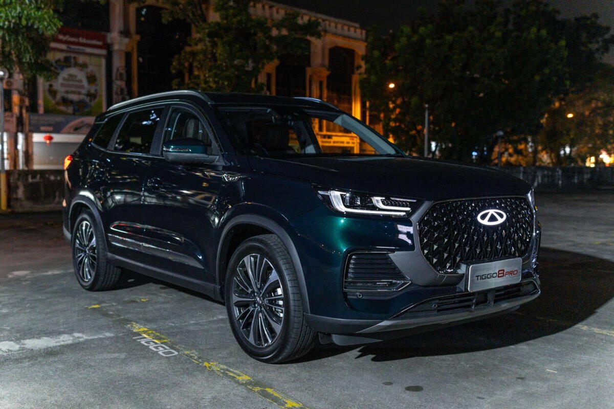 На фото: Обновленный вариант экспортного кроссовера Chery Tiggo 8 Pro Max