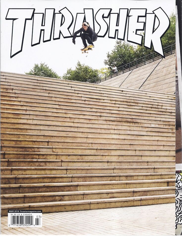 Трешер (Thrasher magazine) - это модный интернет магазин для скейтеров, где закупаются самые продвинутые скейтбордисты. Это название придумали три партнёра Фаусто Вителло, Эрик Свенсон, и. Кевин Тетчер, когда создали журнал для скейтбординга, Tresher. Его первый номер увидел свет в 1981 году в городе Сан-Франциско, издатель High Speed Productions, Inc. Всё издание состоит из материалов касающихся людей, увлекающихся скейтбордом.