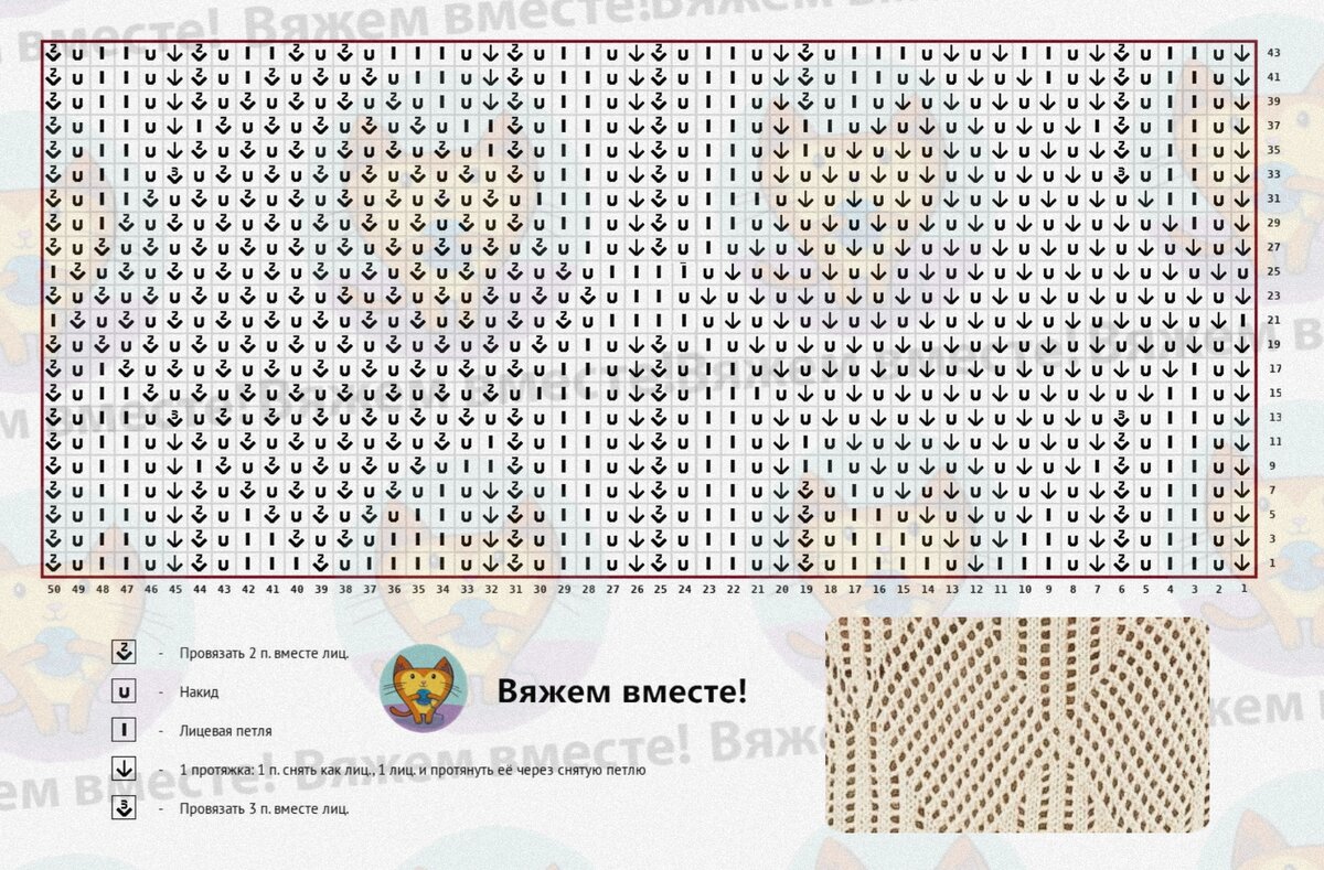 Схема узора