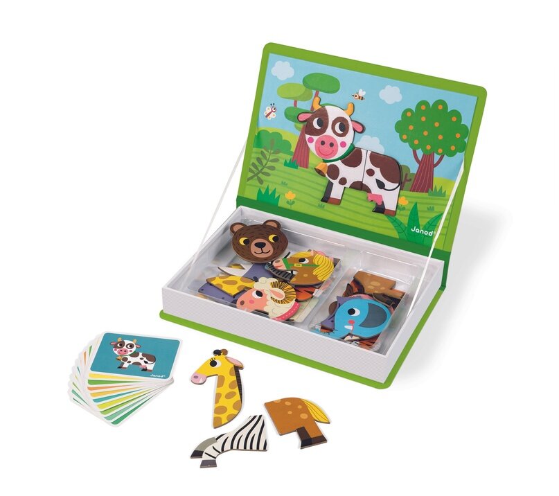 Книга-игра Janod «Животные» магнитная. Можно приобрести на нашем сайте babyart.ru