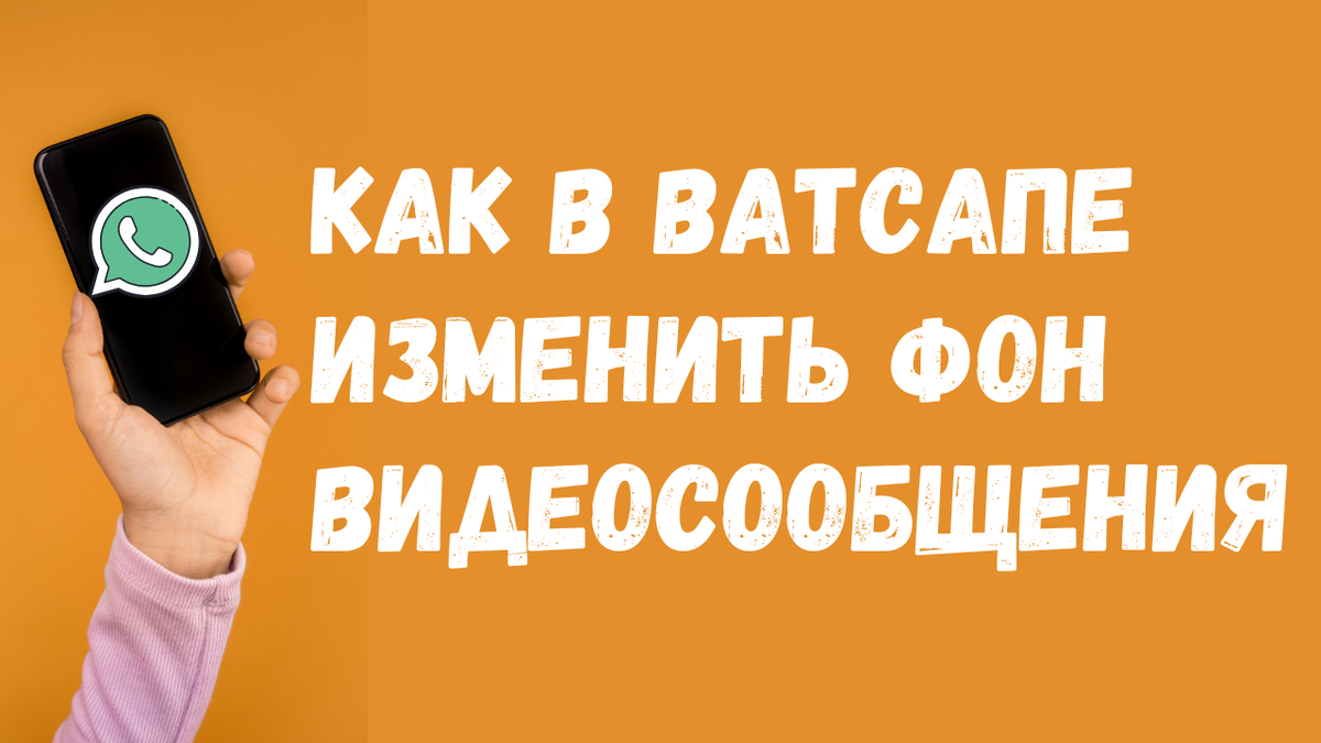 Как в Ватсапе изменить фон видеосообщения | ВСЁ ПРО ВАТСАП | Дзен