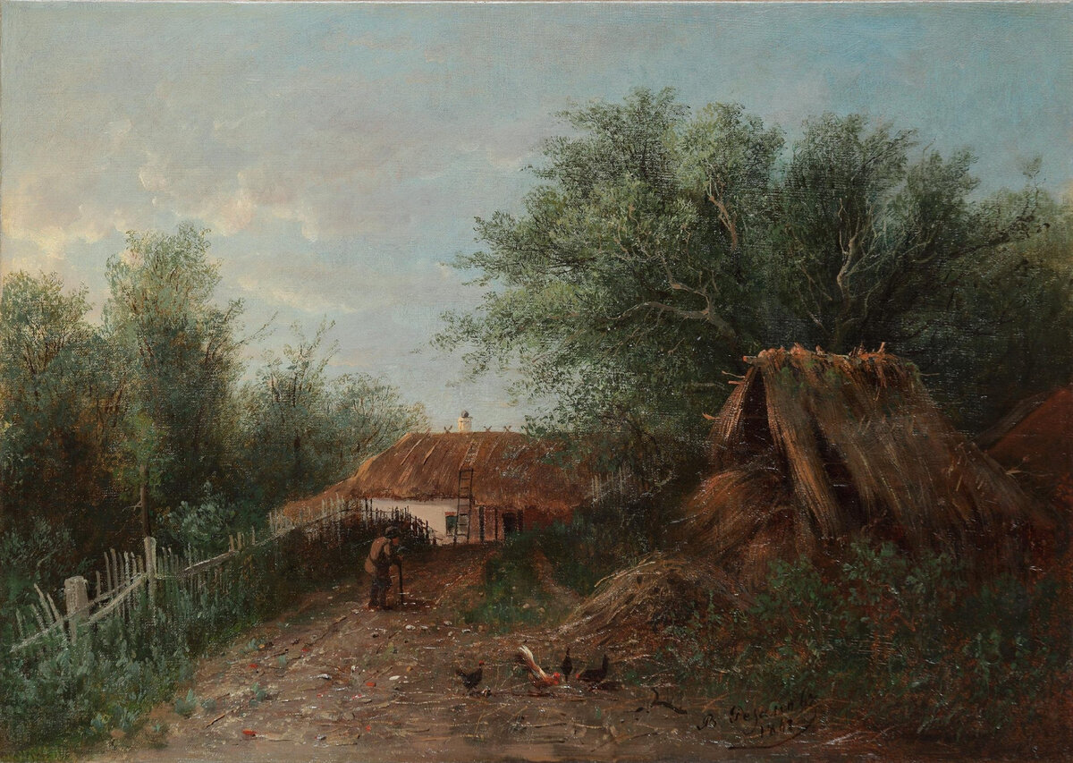 "Возвращение  домой", В.М. Резанов, 1861. Русский центр искусства, Калининград.