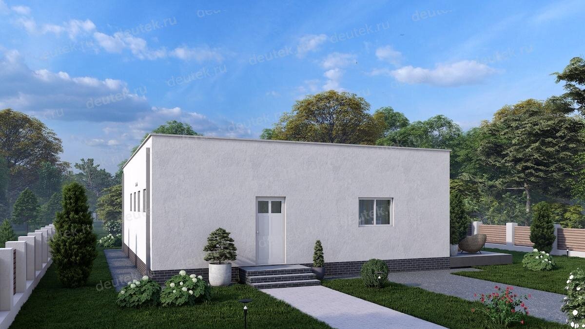 Проект одноэтажного жилого дома 130 м2 - DTE-172