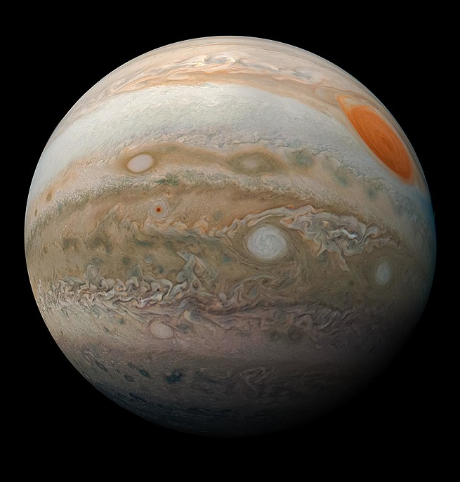 виновник статьи - Юпитер, фото, полученное, благодаря станции Юнона