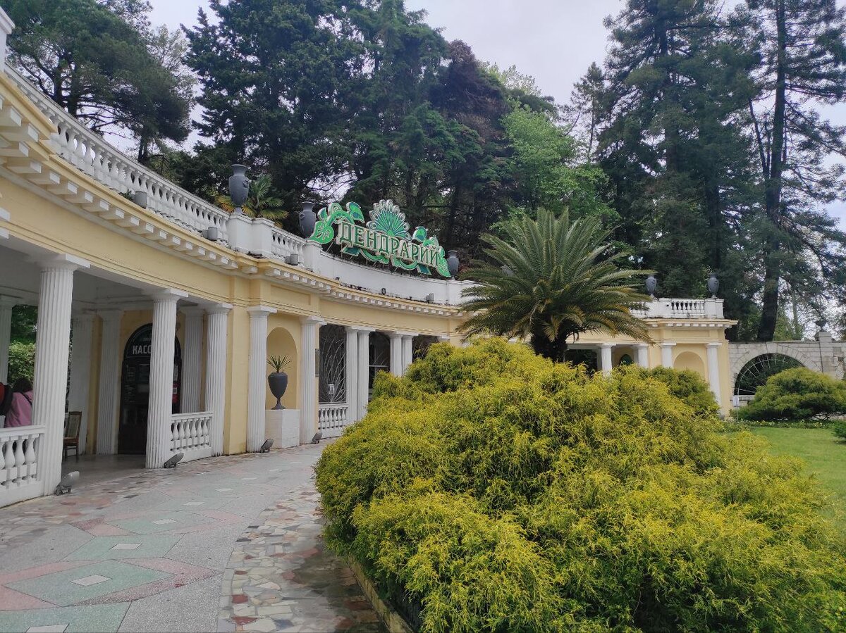 Вход в Дендрарий в Сочи