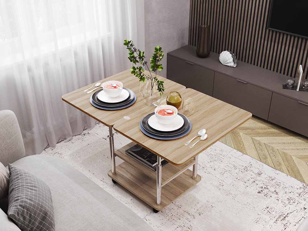 Журнальный стол-трансформер «Агат 22.2 Сонома» от «DaVita-мебель»