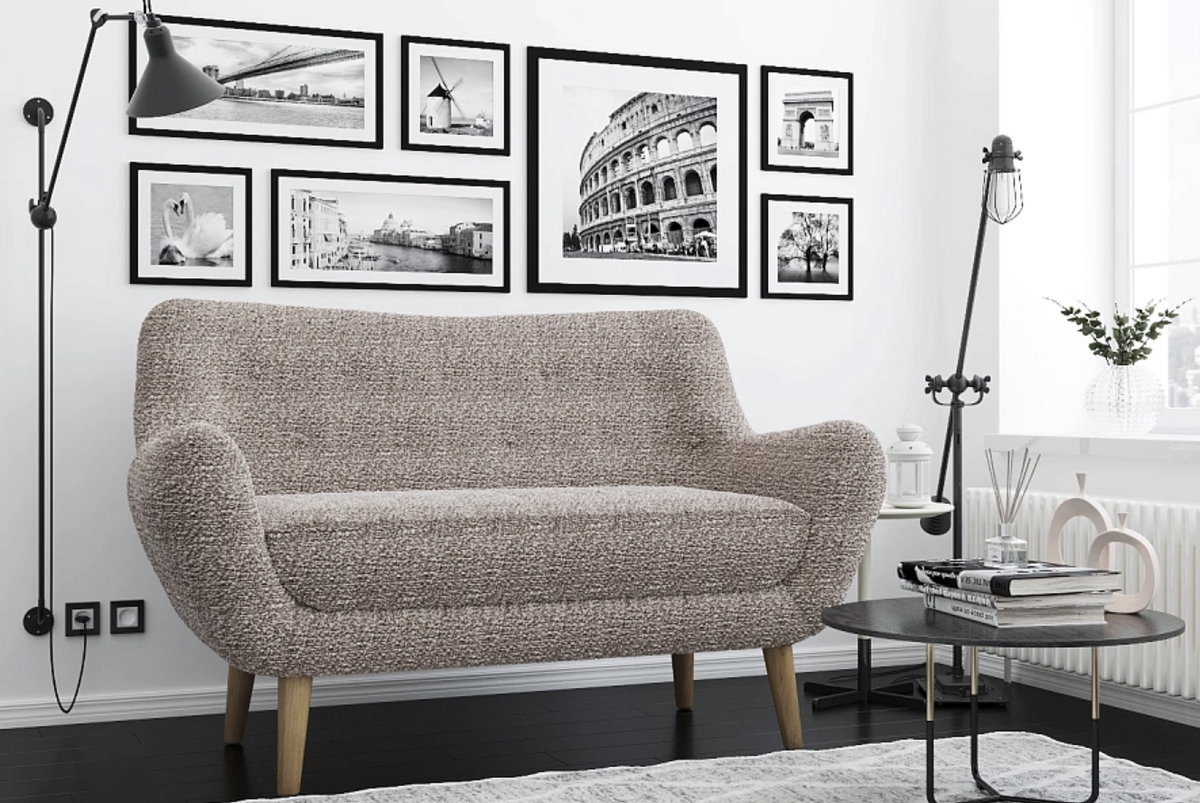 Диван прямой Элефант Букле Latte  (Артикул: А3401590805)