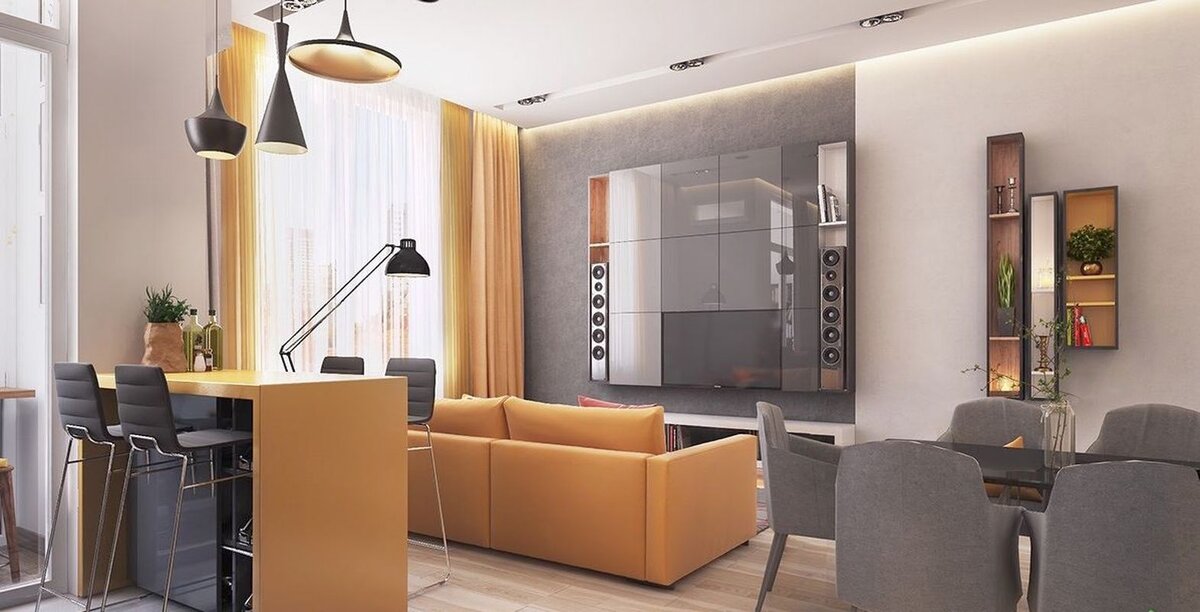 Интерьер в стиле хай-тек. Фото 1.