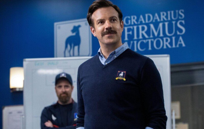 Кадр из сериала «Тед Лассо», реж. Деклан Лауни, М.Дж. Делани, Мэтт Липси, 2023