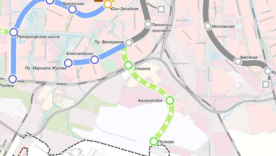    Схема развития петербургского метрополитена. Автор фото: krti.gov.spb.ru