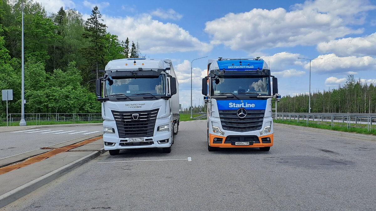 Беспилотные тягачи StarLine и SberAutoTec