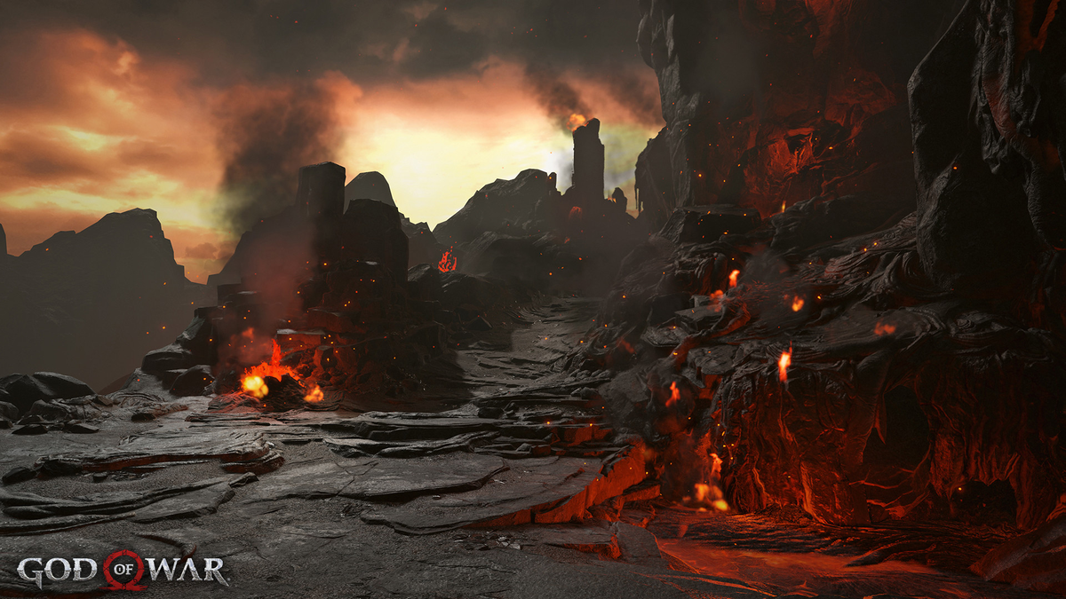 Муспельхейм. Арт к компьютерной игре "God of War" (Источник изображения: Pinterest)