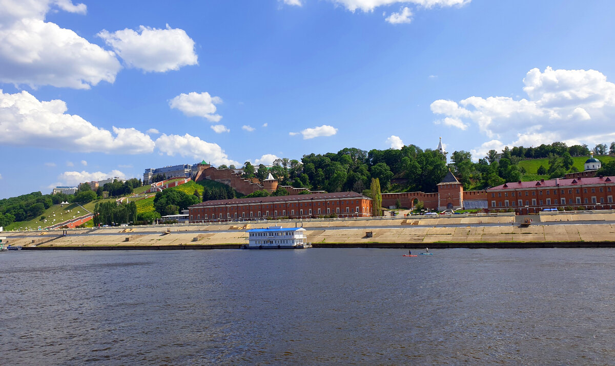 © р. Волга. Вид с палубы теплохода. 