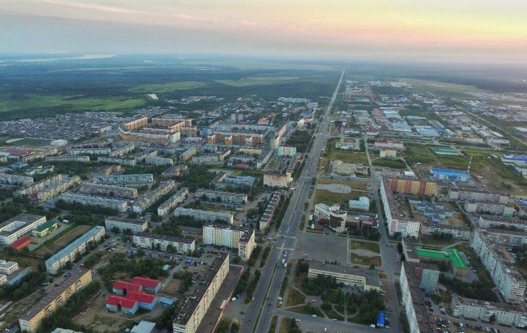 Усинск с высоты птичьего полета. Источник: usinsk.online