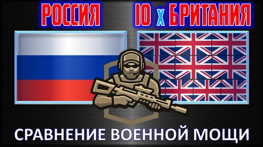 Россия vs 10 х Великобритания Сравнение военной мощи , Армия 2023