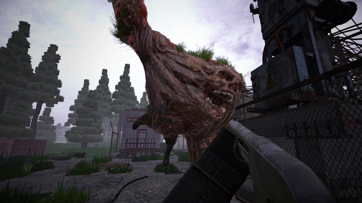 Сражение с монстрами Зоны