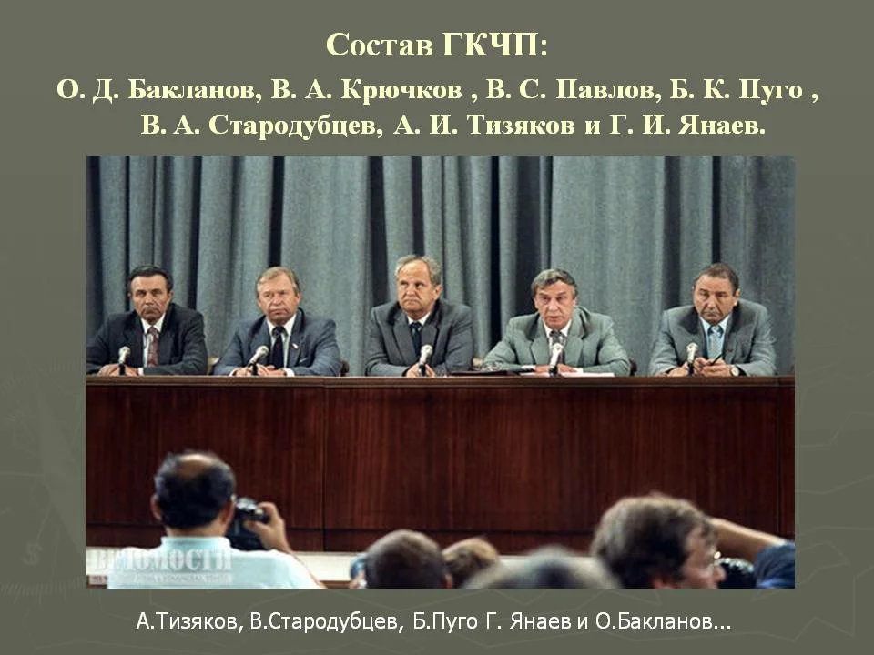 Августовский путч 1991 года Ельцин. ГКЧП 1991 Янаев. ГКЧП 1991 Горбачев.