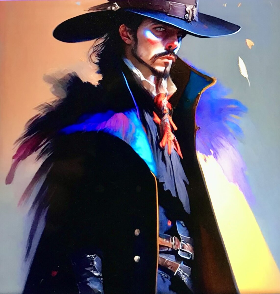 "Рядовой запаса Алатристе по прозвищу Капитан". Художник Кандинский 2.1