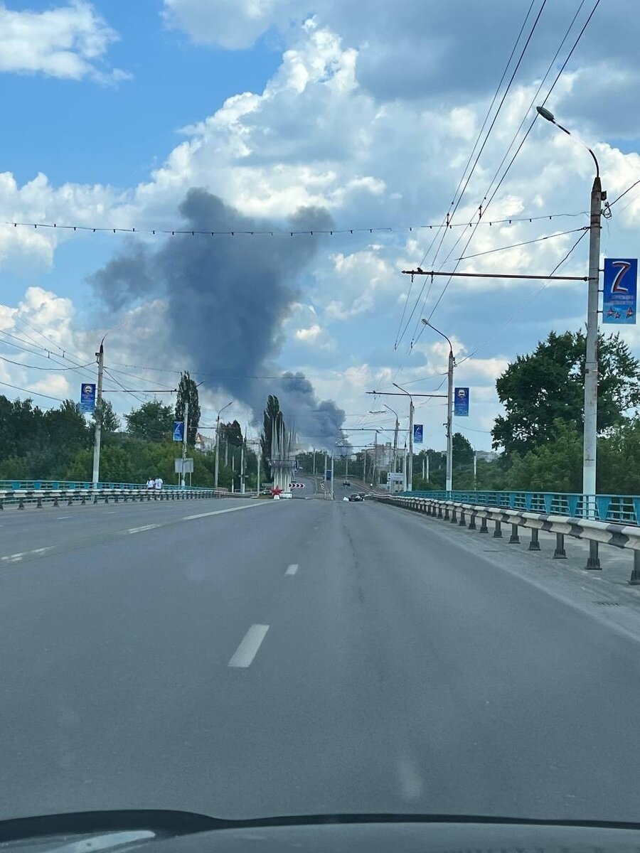    В Брянске потушили пожар на стройплощадке военного госпиталя из-за разлитого битума avchernov