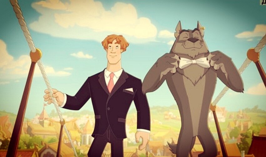 Кадр из мультфильма "Иван Царевич и Серый волк" 