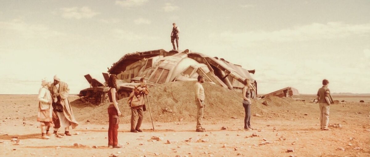 На съемках фильма "Черная дыра" (1999)