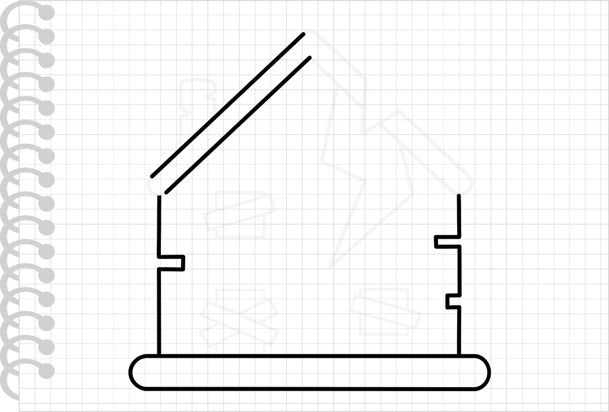 Как нарисовать разрушенный дом. Простой рисунок | Senerin & Viv | Дзен