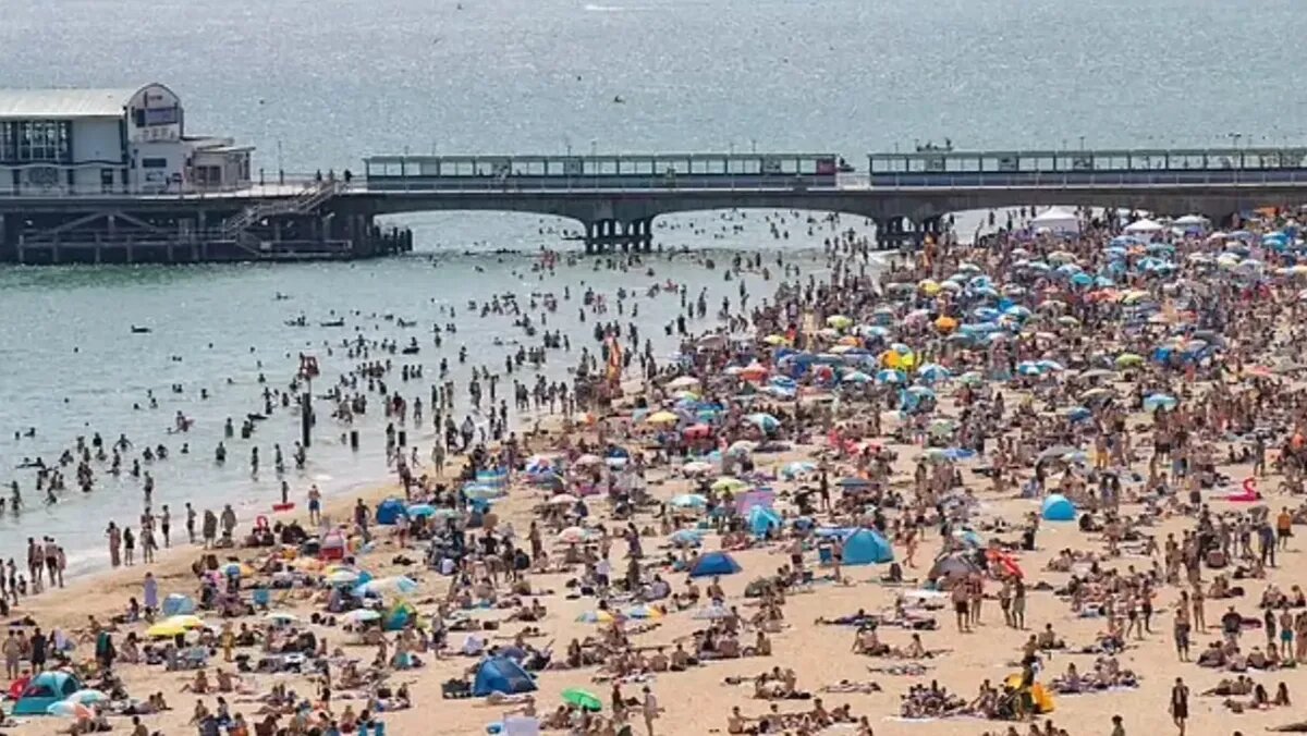 Пляж Борнмут. Фото: dailymail.co.uk